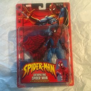 NEW Toybiz Catapulting Spiderman Action Figure